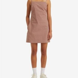 Levi’s Women’s Checkered Red “Danny”Cotton Mini Dress